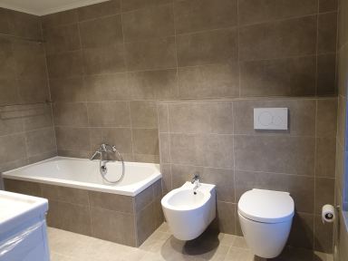 Badkamer gerenoveerd in Belsele