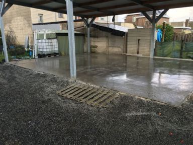 Verbouwen carport naar atelier / werkplaats Kalfort
