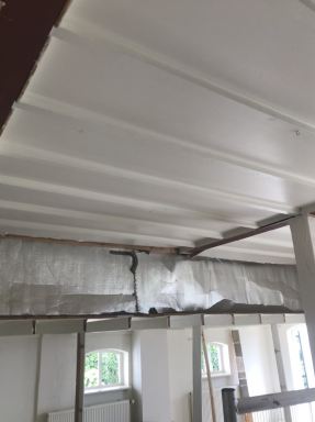 Aanbrengen plafond 70 m2