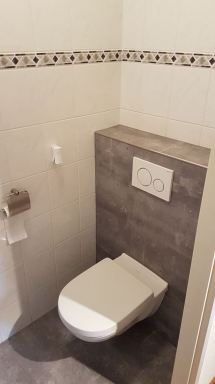 Toilet renovatie Dordrechtwandcloset gemonteerd