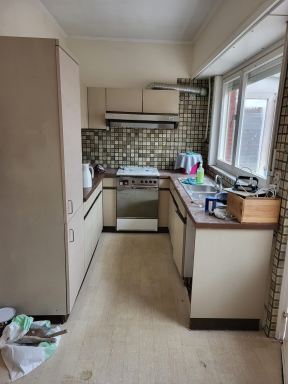 Complete living, keuken en berging renovatie in Melsele